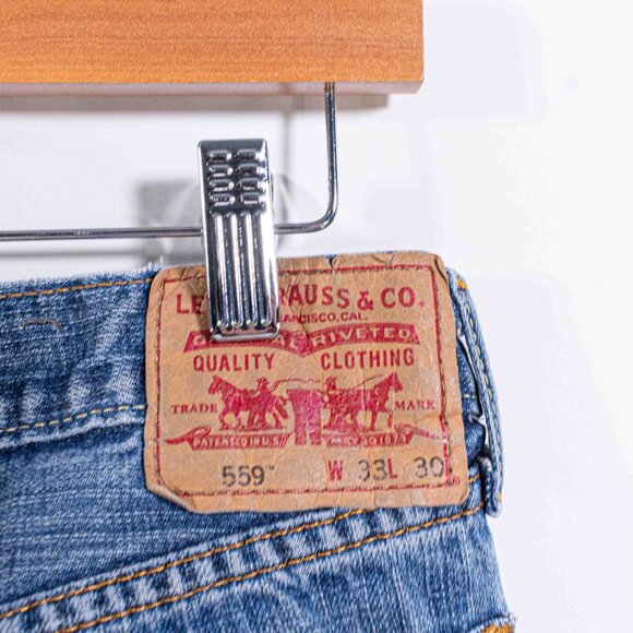 Levis 559 Relaxed Straight Jeans Skater Grunge 33 x 28 Y2K Streetwear - Picture 3 of 10